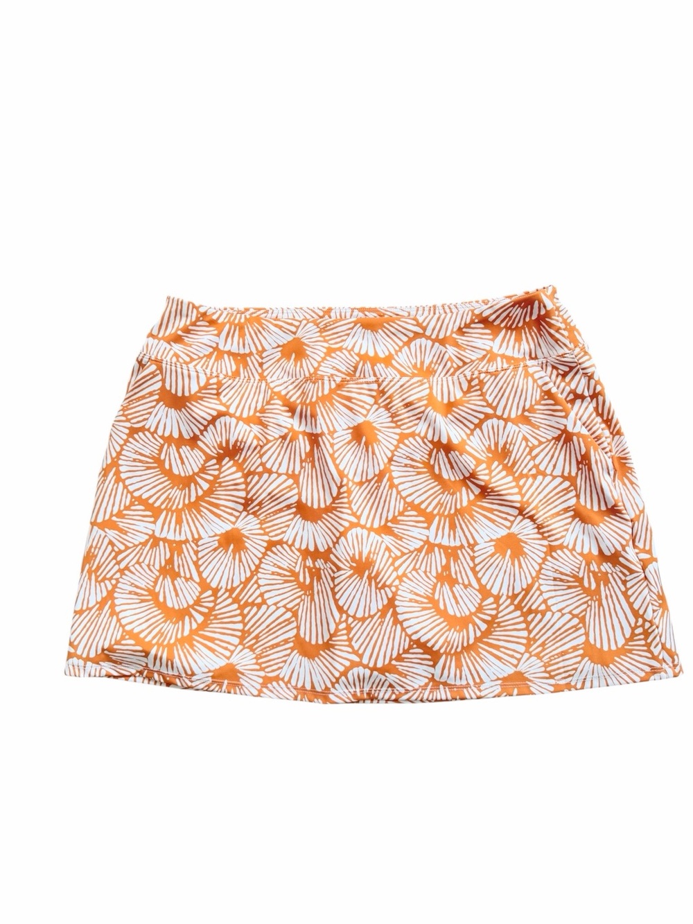 Tommy Bahama Golf Orange and White Floral Print Skort Sz XL - Picture 4 of 9